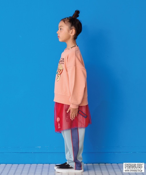 Life Support Products(ライフサポートプロダクツ)の「裏毛プリントトレーナー(スウェット・キッズ・杢グレー/オフホワイト/アイボリー/ピンク/グリーン/レッド/マスタード/ネイビー/チャコール/ラベンダー・80/90/95/100/110/120/130/140/150)」の18枚目の写真