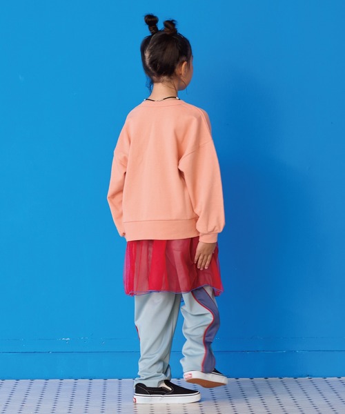 Life Support Products(ライフサポートプロダクツ)の「裏毛プリントトレーナー(スウェット・キッズ・杢グレー/オフホワイト/アイボリー/ピンク/グリーン/レッド/マスタード/ネイビー/チャコール/ラベンダー・80/90/95/100/110/120/130/140/150)」の19枚目の写真