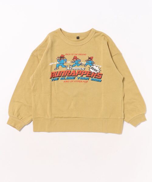 Life Support Products(ライフサポートプロダクツ)の「裏毛プリントトレーナー(スウェット・キッズ・杢グレー/オフホワイト/アイボリー/ピンク/グリーン/レッド/マスタード/ネイビー/チャコール/ラベンダー・80/90/95/100/110/120/130/140/150)」の20枚目の写真