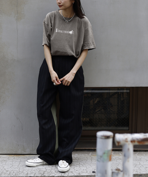 SKIN(スキン)の「《別注》【SKIN/スキン】I now T-SHIRTS:Tシャツ(Tシャツ/カットソー・レディース・グリーン/ブラック系その他・FREE)」の3枚目の写真