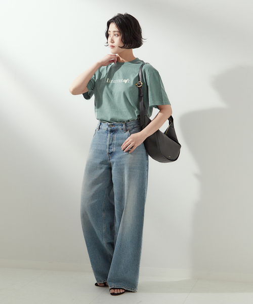 SKIN(スキン)の「《別注》【SKIN/スキン】I now T-SHIRTS:Tシャツ(Tシャツ/カットソー・レディース・グリーン/ブラック系その他・FREE)」の7枚目の写真