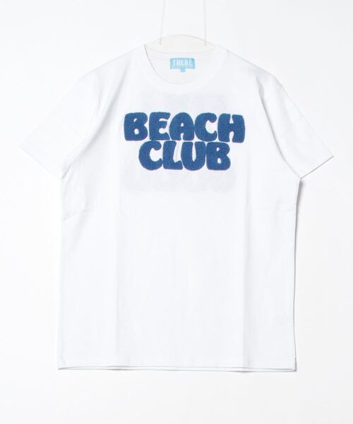 ムラサキスポーツ(ムラサキスポーツ)の「TREAL/トゥリール サガラ刺繍 レギュラーサイズTシャツ MOTR24SL006(Tシャツ/カットソー・レディース・チャコール/ホワイト・M/L)」の2枚目の写真