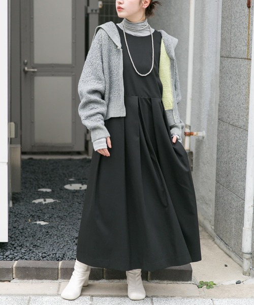 美品　アニエスベーアンファン　プリーツ　ワンピース　ジャンバースカート zzy4324a0960_l_c102.jpg