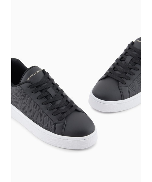ARMANI EXCHANGE(アルマーニエクスチェンジ)の「【A|X アルマーニ エクスチェンジ】<オンライン限定>エンボスオールオーバーロゴ レースアップスニーカー(スニーカー・レディース・ホワイト×ゴールド/ローズ/ブラック×ゴールド・37/38/39/36)」の19枚目の写真