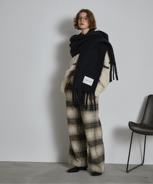 THE YOn（ザヨン）の「ウールライクチェックタックパンツ（その他パンツ・レディース・ベージュ/グレー・M/S）」の15枚目の写真