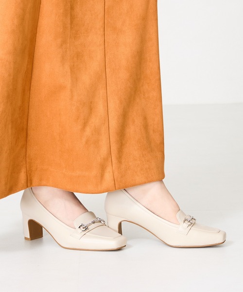 ORiental TRaffic（オリエンタルトラフィック）の「ビットローファーヒールパンプス 41304（パンプス・レディース・ピンク/ブラック/ホワイト・36/37/34/40/38/39/41/42/35）」の13枚目の写真