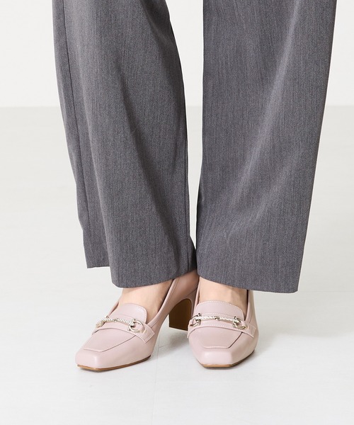 ORiental TRaffic（オリエンタルトラフィック）の「ビットローファーヒールパンプス 41304（パンプス・レディース・ピンク/ブラック/ホワイト・36/37/34/40/38/39/41/42/35）」の20枚目の写真