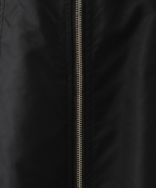 RAGEBLUE（レイジブルー）の「Wジップ/ミリタリーナイロンジャンスカ（ジャンパースカート・レディース・ブラック/オリーブ・FREE）」の4枚目の写真