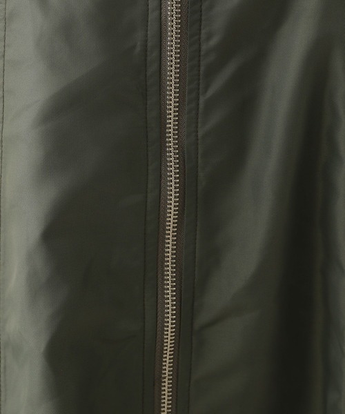 RAGEBLUE（レイジブルー）の「Wジップ/ミリタリーナイロンジャンスカ（ジャンパースカート・レディース・ブラック/オリーブ・FREE）」の3枚目の写真