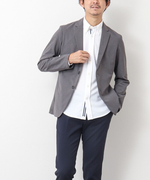 NOLLEY’S（ノーリーズ）の「《ビジカジ対応/吸水速乾》ドライマスター テープBDシャツ 24AW（シャツ/ブラウス・メンズ・ホワイト系その他4/ホワイト/ネイビー・M/L/XL/S）」の16枚目の写真