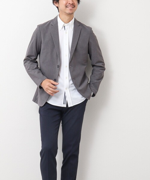 NOLLEY’S（ノーリーズ）の「《ビジカジ対応/吸水速乾》ドライマスター テープBDシャツ 24AW（シャツ/ブラウス・メンズ・ホワイト系その他4/ホワイト/ネイビー・M/L/XL/S）」の20枚目の写真