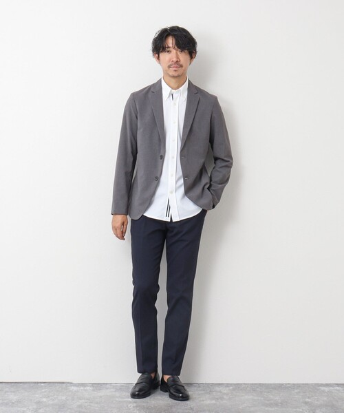 NOLLEY’S（ノーリーズ）の「《ビジカジ対応/吸水速乾》ドライマスター テープBDシャツ 24AW（シャツ/ブラウス・メンズ・ホワイト系その他4/ホワイト/ネイビー・M/L/XL/S）」の22枚目の写真