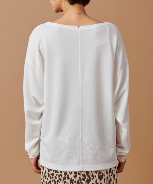 marmors(マルモア)の「【marmors】georgette boat neck p/o(Tシャツ/カットソー・レディース・ピンクベージュ/ブラック/オフホワイト・36)」の11枚目の写真