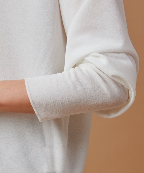 marmors(マルモア)の「【marmors】georgette boat neck p/o(Tシャツ/カットソー・レディース・ピンクベージュ/ブラック/オフホワイト・36)」の13枚目の写真