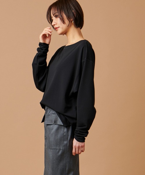 marmors(マルモア)の「【marmors】georgette boat neck p/o(Tシャツ/カットソー・レディース・ピンクベージュ/ブラック/オフホワイト・36)」の15枚目の写真