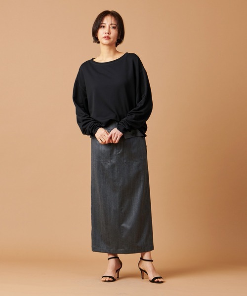 marmors(マルモア)の「【marmors】georgette boat neck p/o(Tシャツ/カットソー・レディース・ピンクベージュ/ブラック/オフホワイト・36)」の16枚目の写真