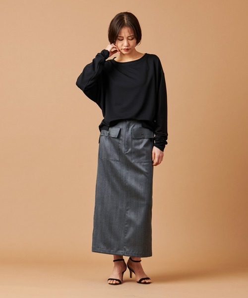 marmors(マルモア)の「【marmors】georgette boat neck p/o(Tシャツ/カットソー・レディース・ピンクベージュ/ブラック/オフホワイト・36)」の17枚目の写真