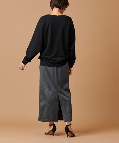 marmors(マルモア)の「【marmors】georgette boat neck p/o(Tシャツ/カットソー・レディース・ピンクベージュ/ブラック/オフホワイト・36)」の18枚目の写真