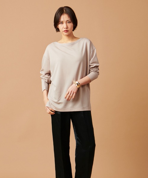 marmors(マルモア)の「【marmors】georgette boat neck p/o(Tシャツ/カットソー・レディース・ピンクベージュ/ブラック/オフホワイト・36)」の19枚目の写真
