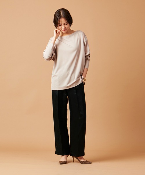 marmors(マルモア)の「【marmors】georgette boat neck p/o(Tシャツ/カットソー・レディース・ピンクベージュ/ブラック/オフホワイト・36)」の20枚目の写真