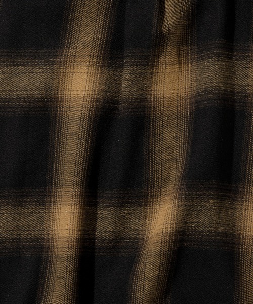 NO NEED（ノーニード）の「ネルチェック ルーズフィットシャツ（シャツ/ブラウス・メンズ・ブラック/ブルー/ホワイト/グリーン/ブラウン/レッド/ベージュ/その他1/サックスブルー・M/L/XL）」の14枚目の写真