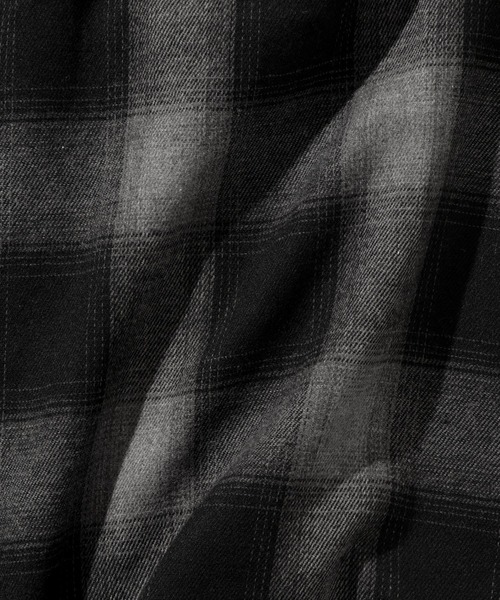 NO NEED（ノーニード）の「ネルチェック ルーズフィットシャツ（シャツ/ブラウス・メンズ・ブラック/ブルー/ホワイト/グリーン/ブラウン/レッド/ベージュ/その他1/サックスブルー・M/L/XL）」の11枚目の写真