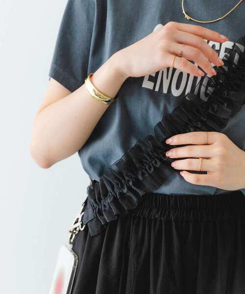 RODE SKO(ロデスコ)の「ギャザーチュールストラップ(スマホケース/カバー・レディース・ブラック/ブラウン/グレー・ONE)」の18枚目の写真