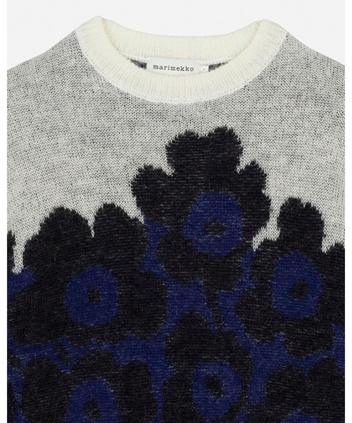 marimekko ウニッコ　ネイビー長袖ニットセーター marimekko（マリメッコ）の「Unikko / knits（ニット/セーター）」 - WEAR