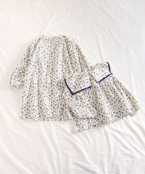 apres les cours(アプレレクール)の「【リンク・WEB限定】スクエアカラーチュニック(チュニック・キッズ・ストライプ/アイボリー/チェック・130/120/140/110/100/90/80)」の4枚目の写真