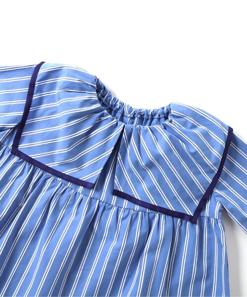 apres les cours(アプレレクール)の「【リンク・WEB限定】スクエアカラーチュニック(チュニック・キッズ・ストライプ/アイボリー/チェック・130/120/140/110/100/90/80)」の13枚目の写真