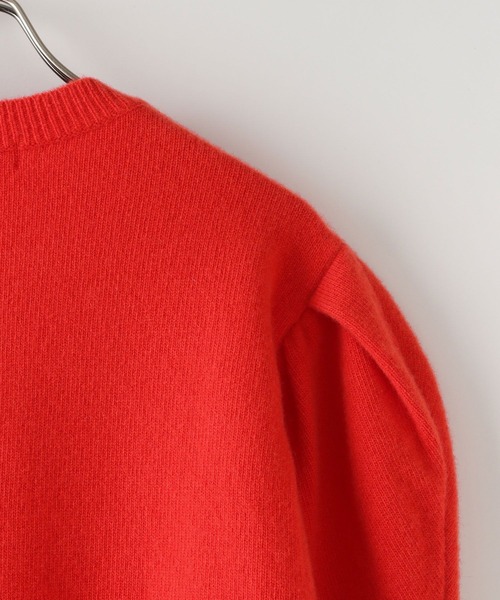 yuw（ユウ）の「ウールカシミヤパフカーディガン　140801（カーディガン/ボレロ・レディース・ブラック/グレー/レッド・FREE）」の9枚目の写真