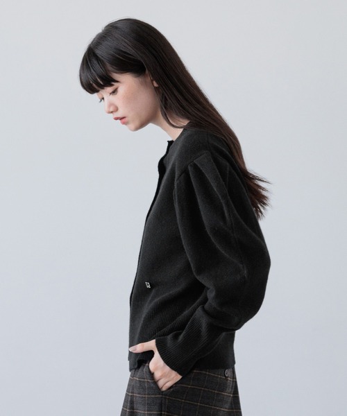 yuw（ユウ）の「ウールカシミヤパフカーディガン　140801（カーディガン/ボレロ・レディース・ブラック/グレー/レッド・FREE）」の20枚目の写真