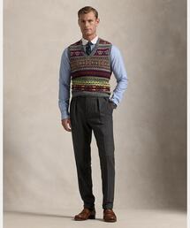 Ｊ*Ｓ様 Ralph Lauren 90s ウールベストフェアアイル柄 XL ブ Ralph Lauren 90s ウールベストフェアアイル柄 XL ブラウン