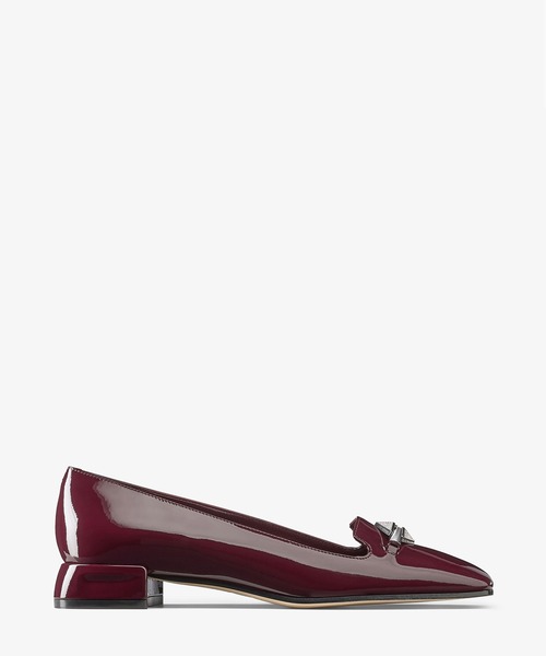 JIMMY CHOO（ジミーチュウ）の「RAVI FLAT（パンプス・レディース・ブラック/ボルドー・37/36.5/35.5/35/36/37.5）」の2枚目の写真