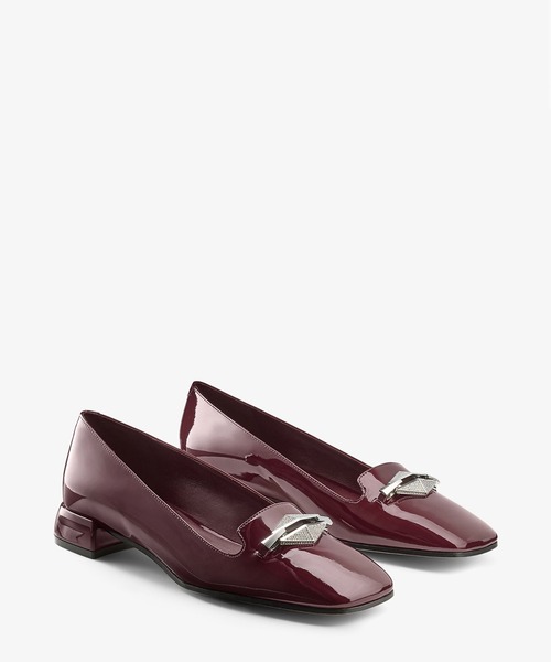 JIMMY CHOO（ジミーチュウ）の「RAVI FLAT（パンプス・レディース・ブラック/ボルドー・37/36.5/35.5/35/36/37.5）」の7枚目の写真
