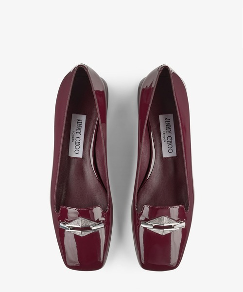 JIMMY CHOO（ジミーチュウ）の「RAVI FLAT（パンプス・レディース・ブラック/ボルドー・37/36.5/35.5/35/36/37.5）」の9枚目の写真