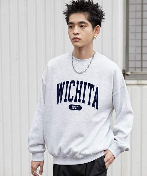 WEGO（ウィゴー）の「WEGO/アクセ付きグラフィックプルオーバー（スウェット・メンズ・ホワイト/ダークグリーン/アッシュグレー・LARGE/MEDIUM）」の11枚目の写真