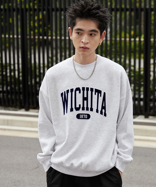 WEGO（ウィゴー）の「WEGO/アクセ付きグラフィックプルオーバー（スウェット・メンズ・ホワイト/ダークグリーン/アッシュグレー・LARGE/MEDIUM）」の12枚目の写真