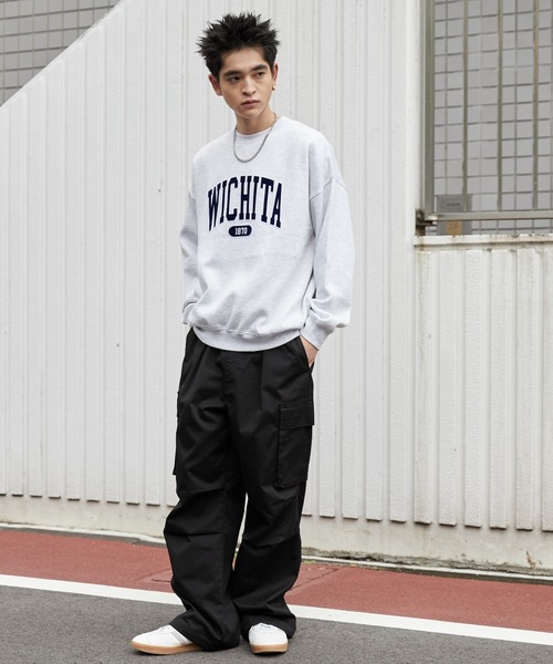 WEGO（ウィゴー）の「WEGO/アクセ付きグラフィックプルオーバー（スウェット・メンズ・ホワイト/ダークグリーン/アッシュグレー・LARGE/MEDIUM）」の14枚目の写真