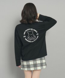 PINK-latte | ◆【130cmあり】クマちゃんプリント ロンT(Tシャツ/カットソー)