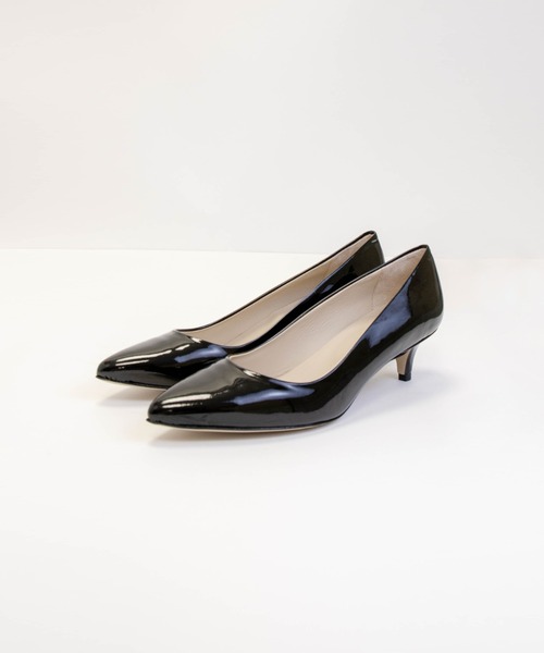 CORSO ROMA，9（コルソローマ）の「【CORSO ROMA,9/コルソローマ9】レザー 牛革 ポインテッドトゥ パンプス 5cmヒール（パンプス・レディース・ブラック/ブラック系その他・36/37/38/39）」の15枚目の写真