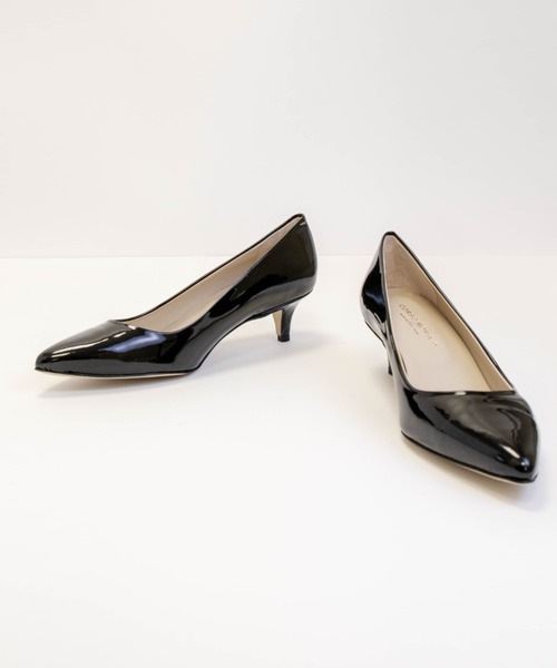 CORSO ROMA，9（コルソローマ）の「【CORSO ROMA,9/コルソローマ9】レザー 牛革 ポインテッドトゥ パンプス 5cmヒール（パンプス・レディース・ブラック/ブラック系その他・36/37/38/39）」の16枚目の写真