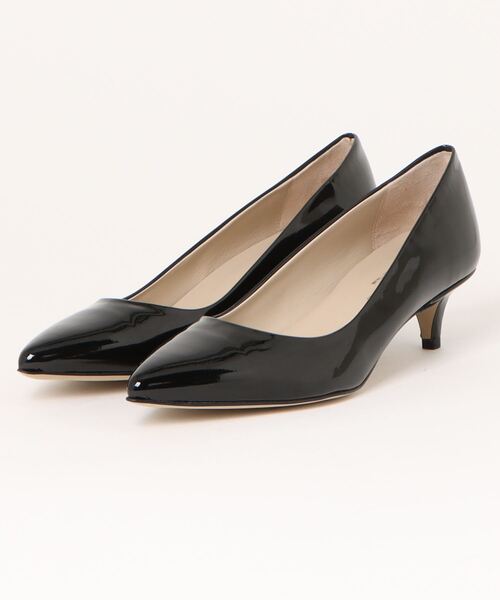 CORSO ROMA，9（コルソローマ）の「【CORSO ROMA,9/コルソローマ9】レザー 牛革 ポインテッドトゥ パンプス 5cmヒール（パンプス・レディース・ブラック/ブラック系その他・36/37/38/39）」の13枚目の写真