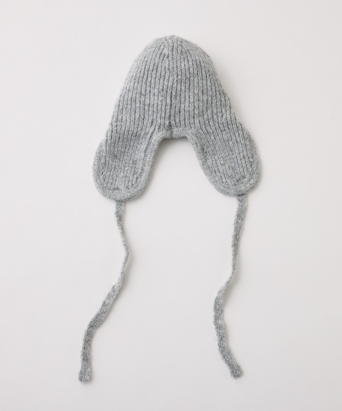 CIAOPANIC TYPY（チャオパニックティピー）の「【KIDS】耳付き2WAYニット帽（ニットキャップ/ビーニー・キッズ・オフホワイト/グレー/ブラック・ONE SIZE）」の7枚目の写真