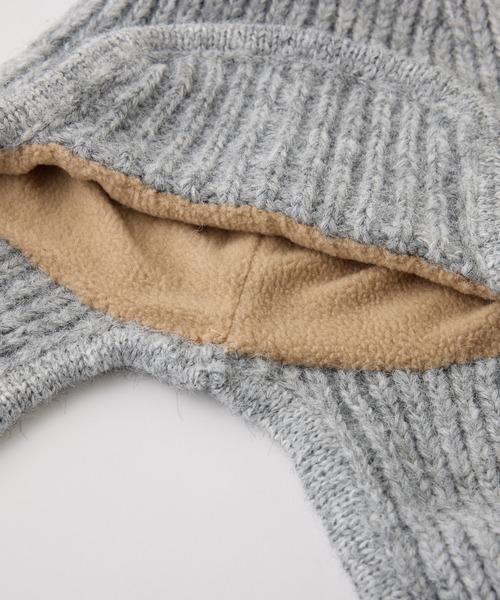CIAOPANIC TYPY（チャオパニックティピー）の「【KIDS】耳付き2WAYニット帽（ニットキャップ/ビーニー・キッズ・オフホワイト/グレー/ブラック・ONE SIZE）」の9枚目の写真