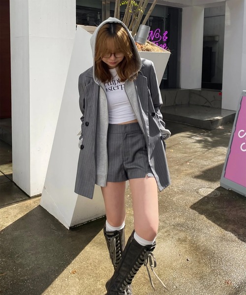 ACLENT（アクレント）の「ハイウエストスリットショートパンツ（その他
