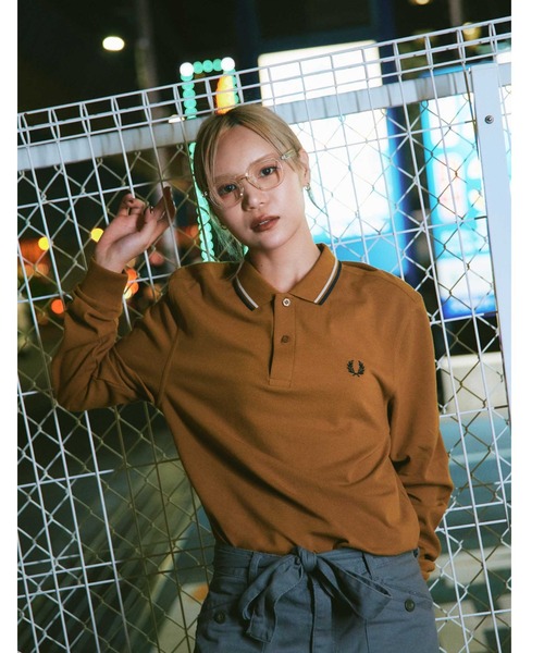 フレッドペリー ラベンダー ポロシャツ 長袖 ポーカーズつかさ着用 フレッドペリー ラベンダー ポロシャツ 長袖 ポーカーズつかさ着用