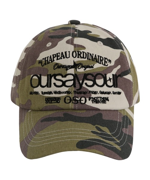 【UNISEX】OURSAYSOUR／レタリングロゴキャップ（キャップ）｜ALAND（エーランド）