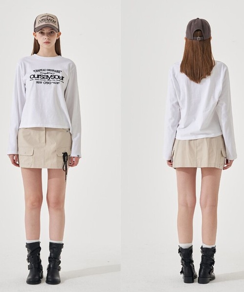 ALAND(エーランド)の「【UNISEX】OURSAYSOUR/レタリングロゴキャップ(キャップ・レディース・ブラウン/ネイビー/カーキ/ライトピンク・FREE)」の9枚目の写真