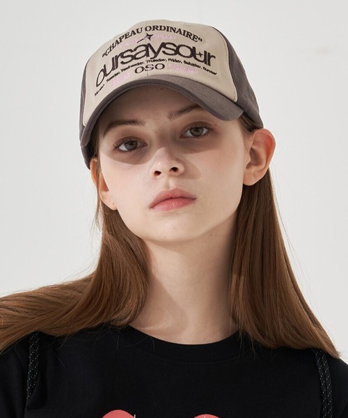 ALAND(エーランド)の「【UNISEX】OURSAYSOUR/レタリングロゴキャップ(キャップ・レディース・ブラウン/ネイビー/カーキ/ライトピンク・FREE)」の13枚目の写真